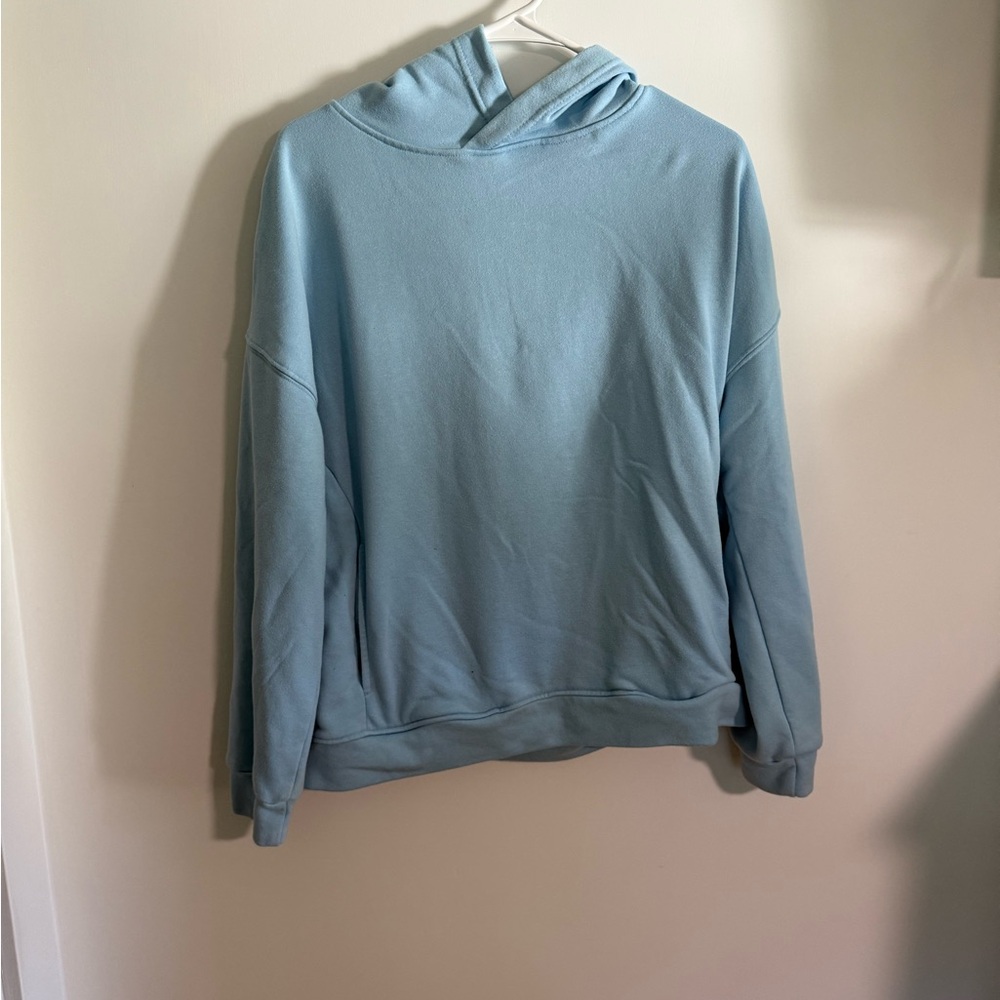 Sky Blue Casual Hoodie